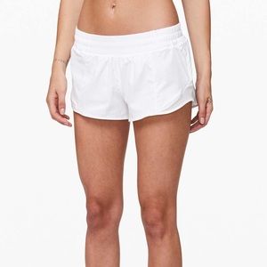 white lulu lemon shorts